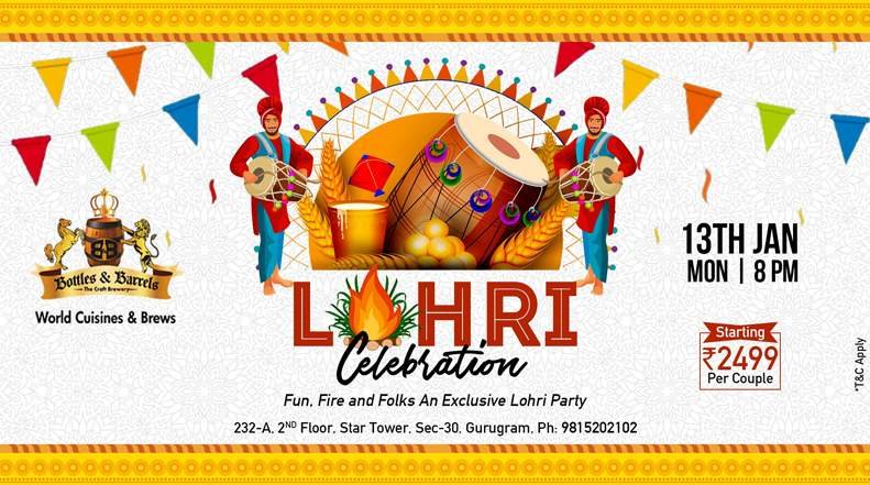 lohri-celebrations-bottles-barrels-gurgaon