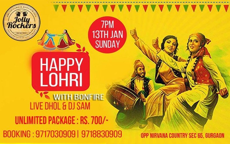 lohri-celebrations-jolly-rockers-gurgaon-2019