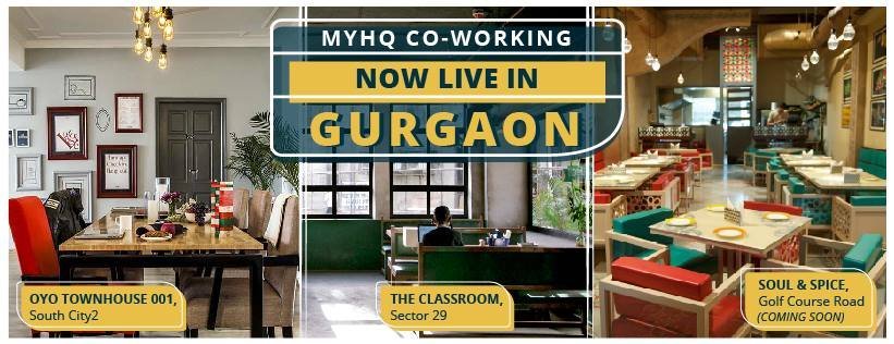 my hq co working spaces in gurgaon