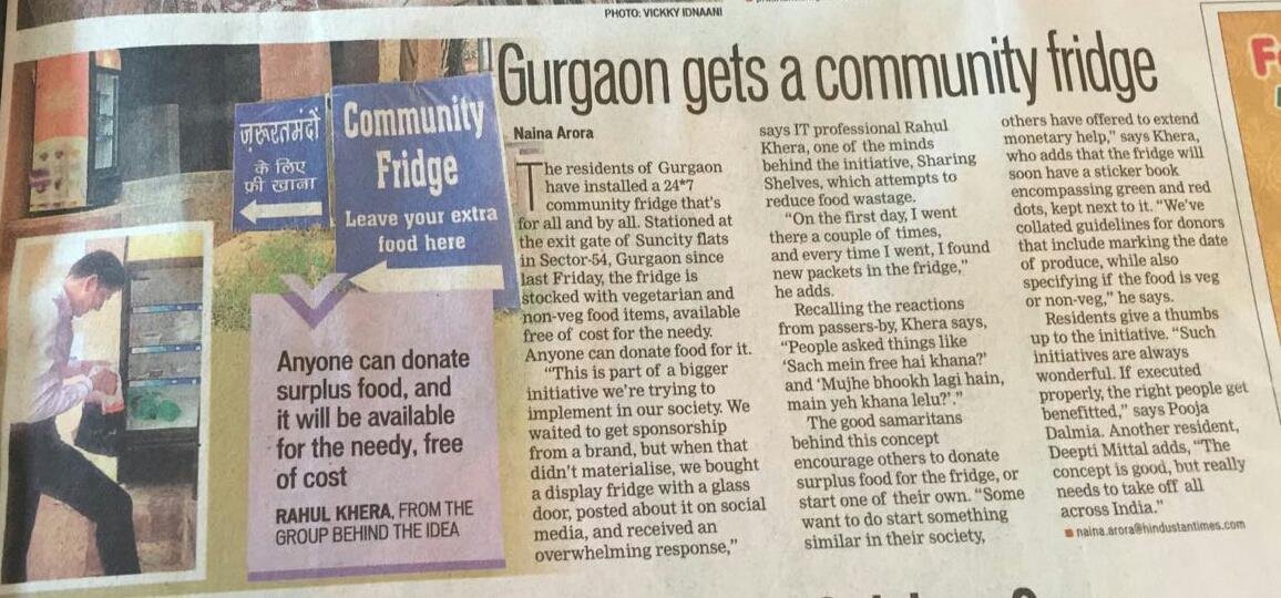 community-fridge-gurgaon