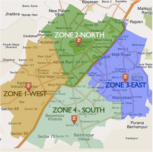 map-gurgaon-city-haryana