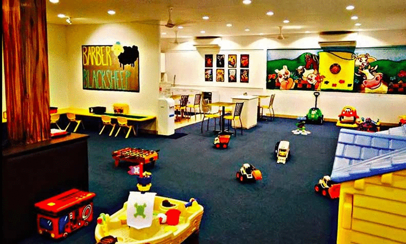 best-kids-birthday-party-places-gurgaon barber-black-sheep-gurgaon