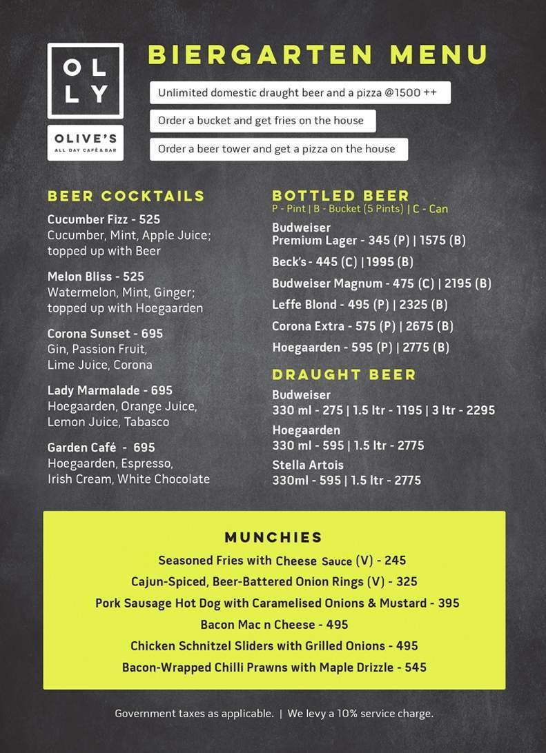 biergarten olly cyber hub gurgaon