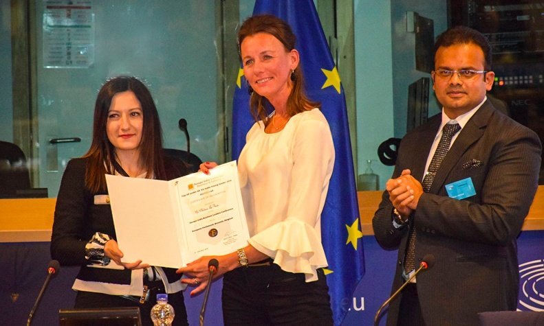 Gurgaon Indo-Italian Chiara makes it to Top 40 under 40 EU – India Leaders list released at European Parliament