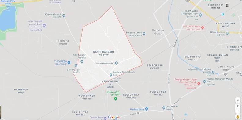 garhi-harsaru-detailed-map