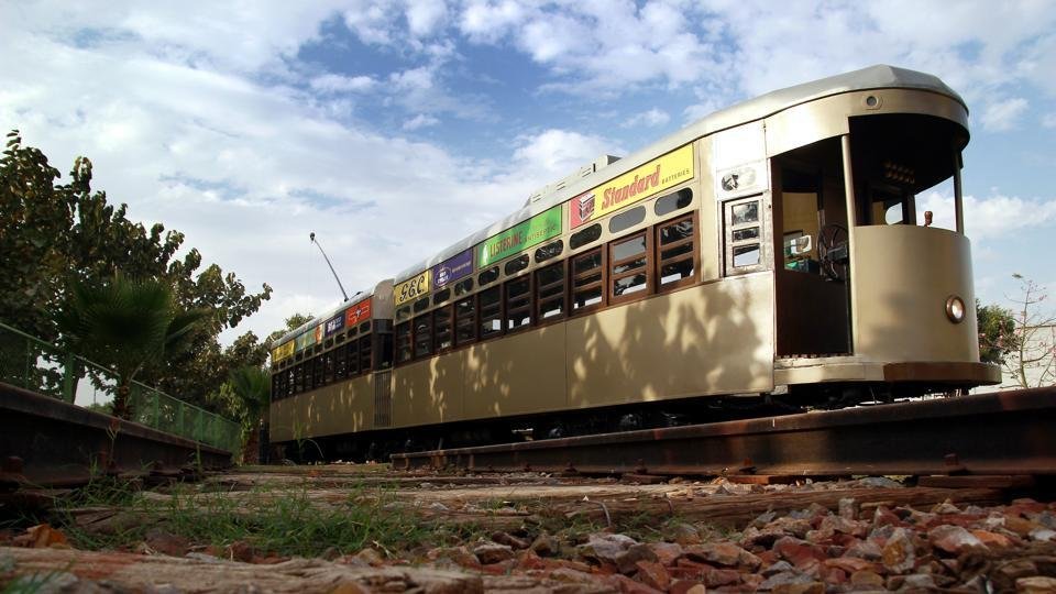 vintage 1940 tram heritage transport museum gurgaon