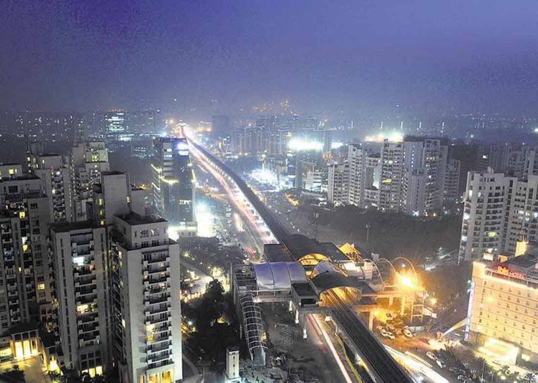 Detailed Map of Gurgaon City Haryana