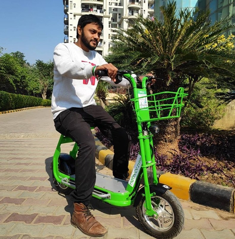 mobycy e scooter rent gurgaon