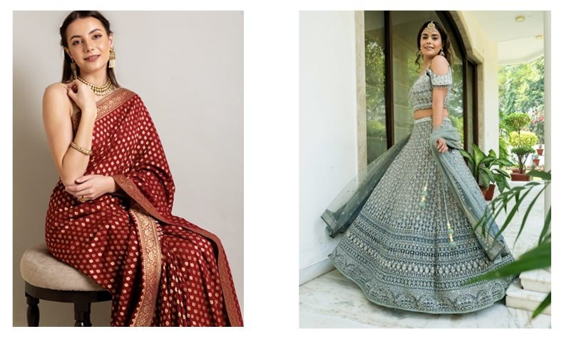Elegant and Gorgeous Sarees, Lehengas, Suits and More @Panna Sareers Online Store