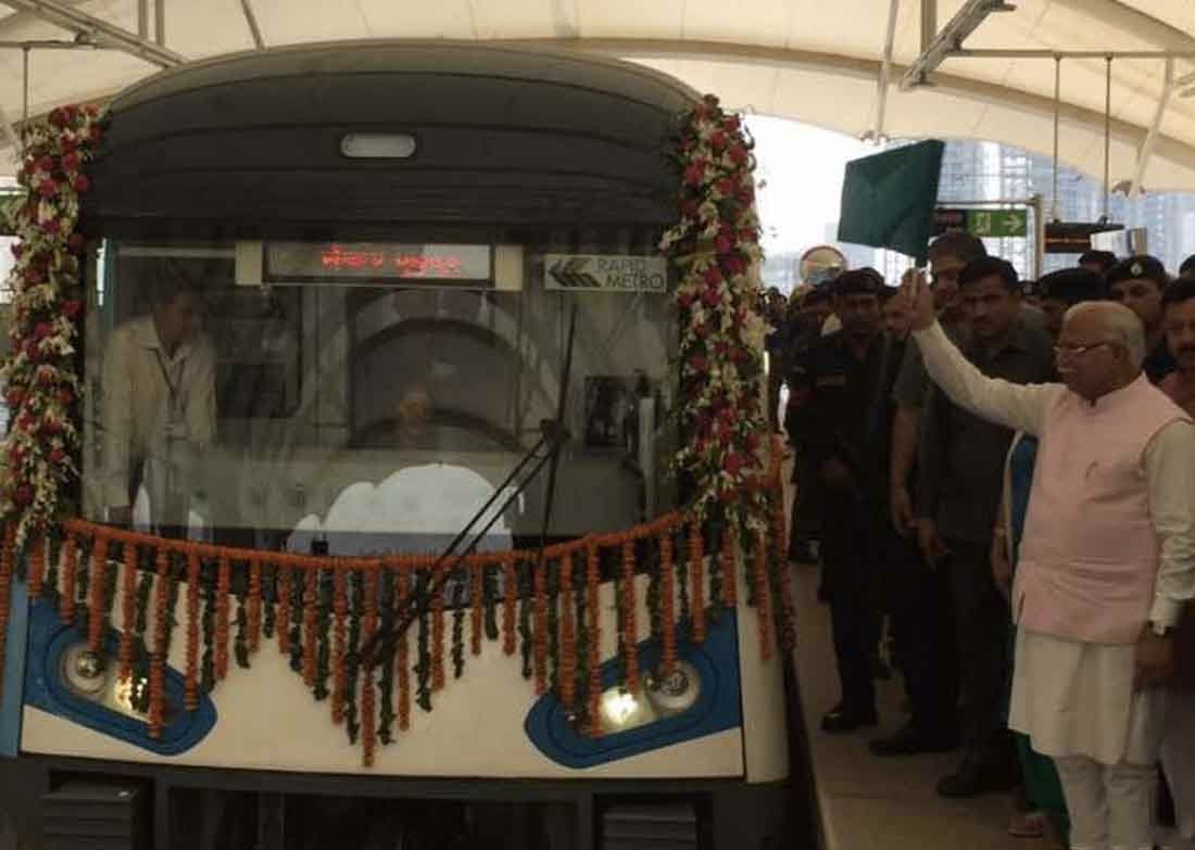 Rapid Metro Phase II opens in Golf Course Road Gurgaon