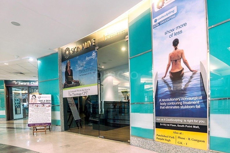 skin alive south point mall gurgaon