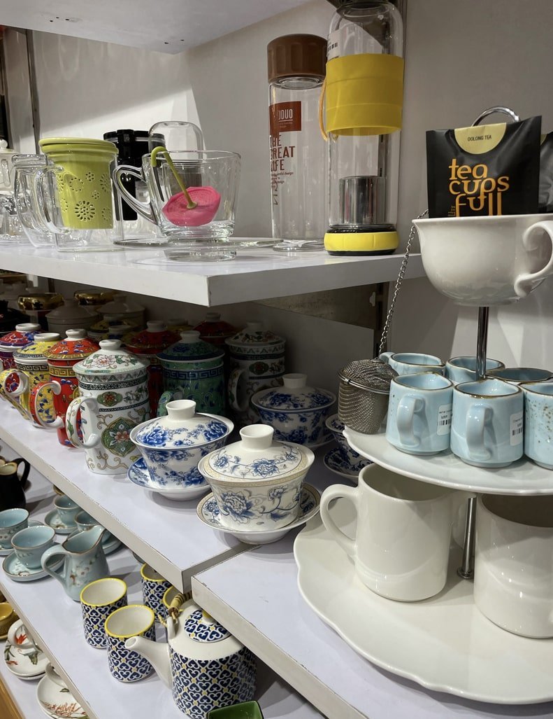 tea cups full