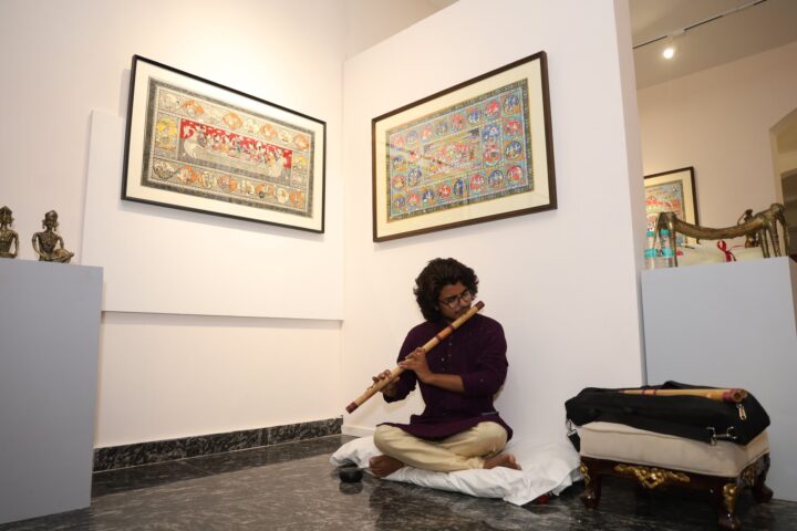 Flute performance at the NAVRATNA exhibition inauguration, Treasure of India, Gurugram
