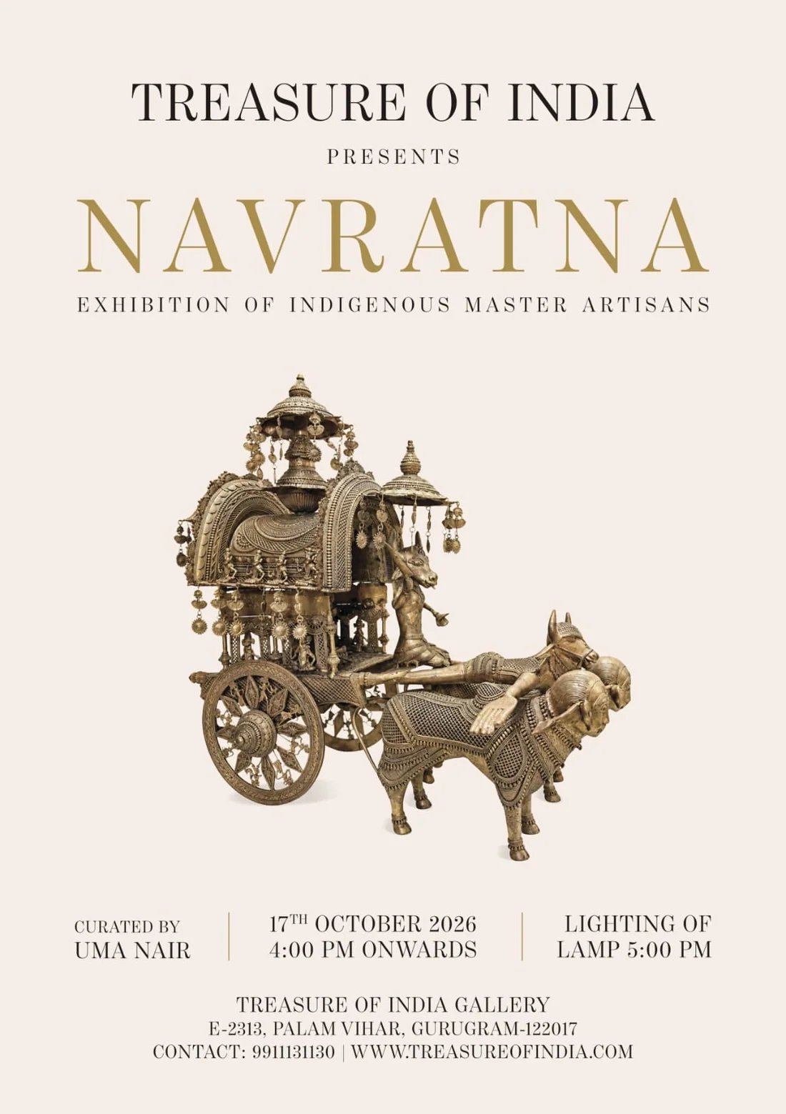 NAVRATNA exhibition of indigenous master artisans at Treasure of India Gallery, Gurugram