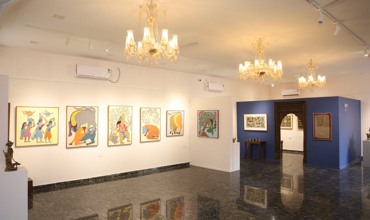 Treasure of India gallery interior during the NAVRATNA exhibition, Gurugram